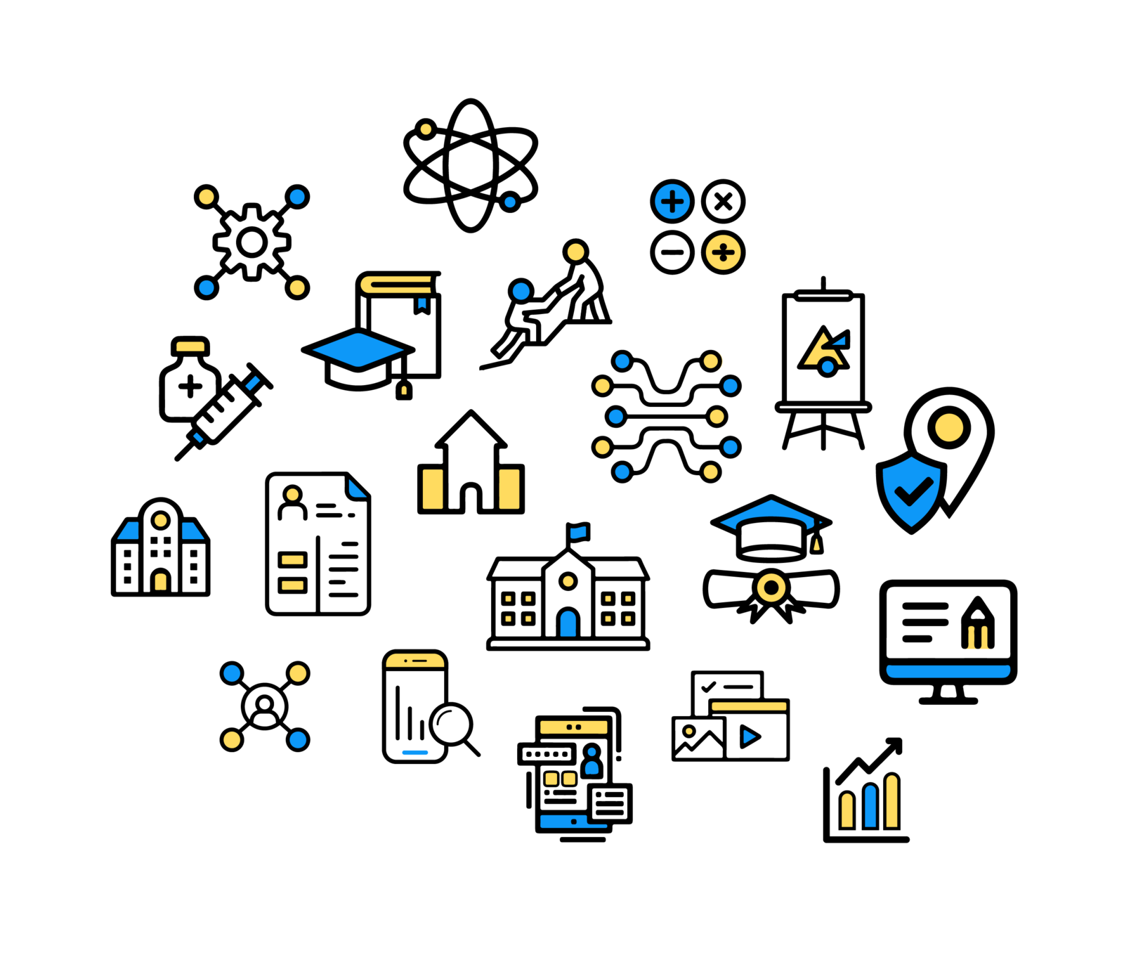 The app’s icon set