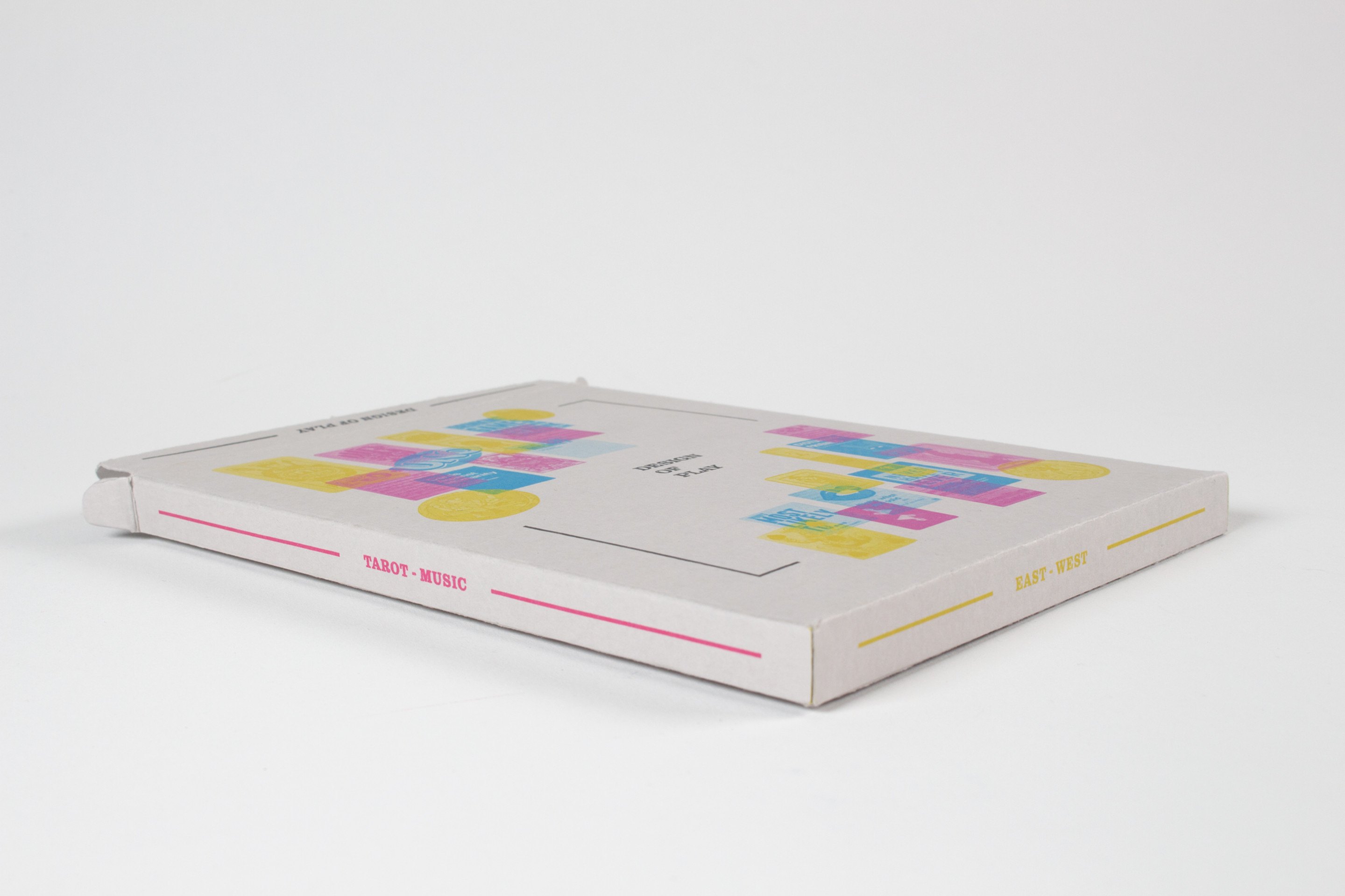 The slipcase seen almost edge-on, its spine printed with the series title in small type