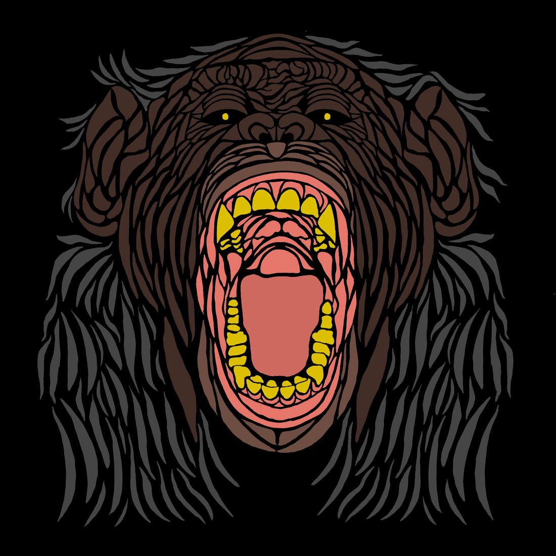 Chimpanzee illustration