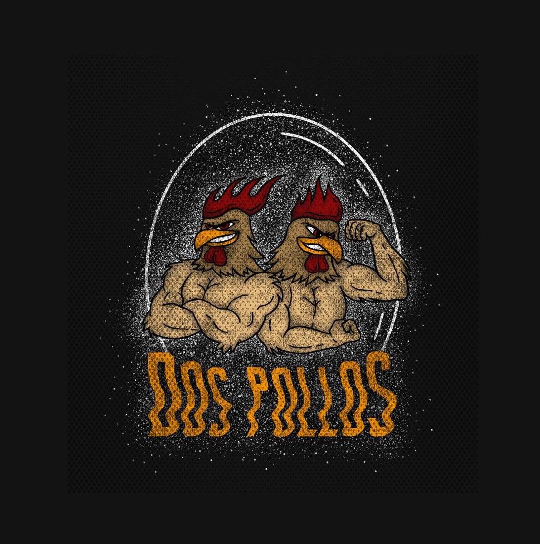 Dos Pollos illustration