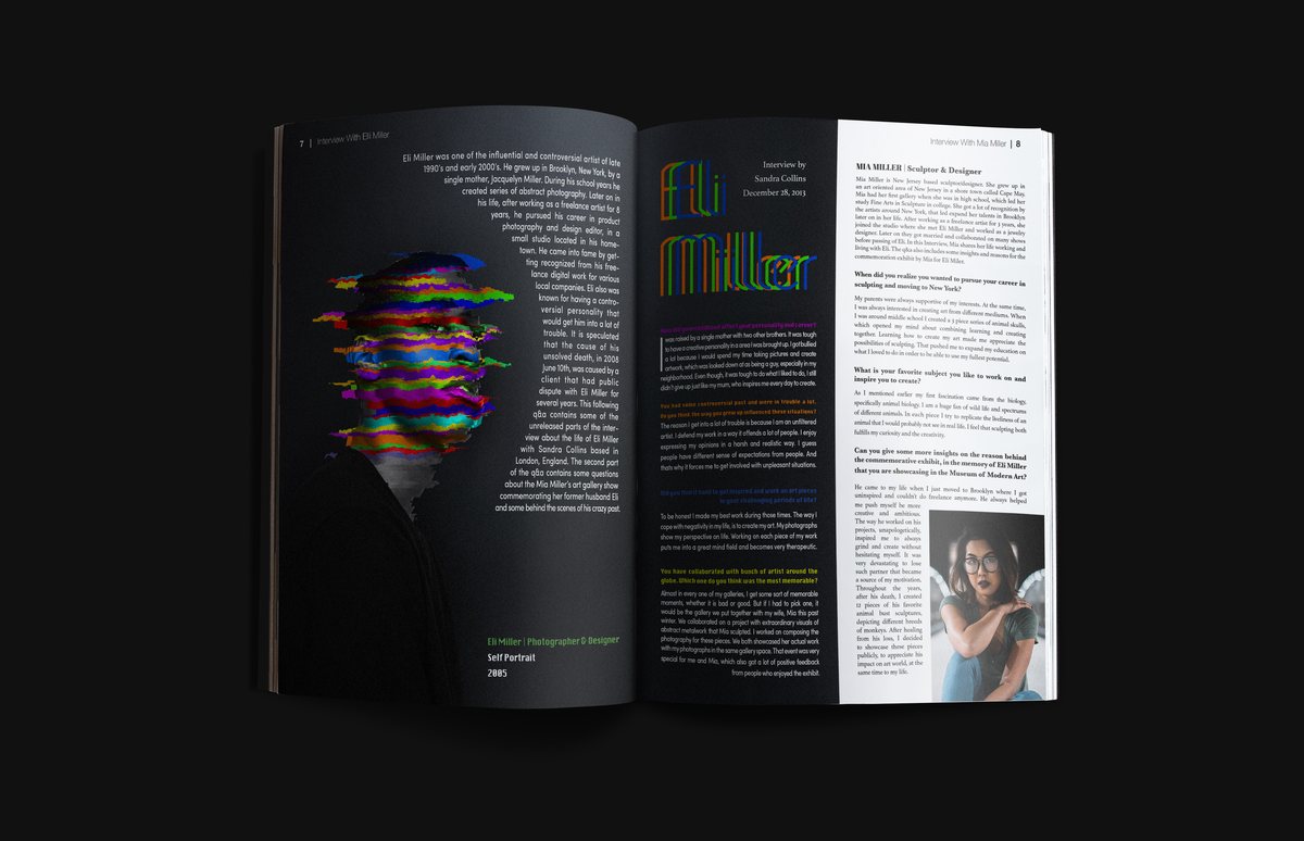 Mia Miller magazine spread