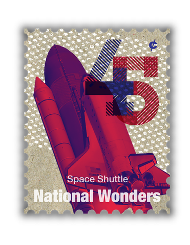 National wonders stamp, three