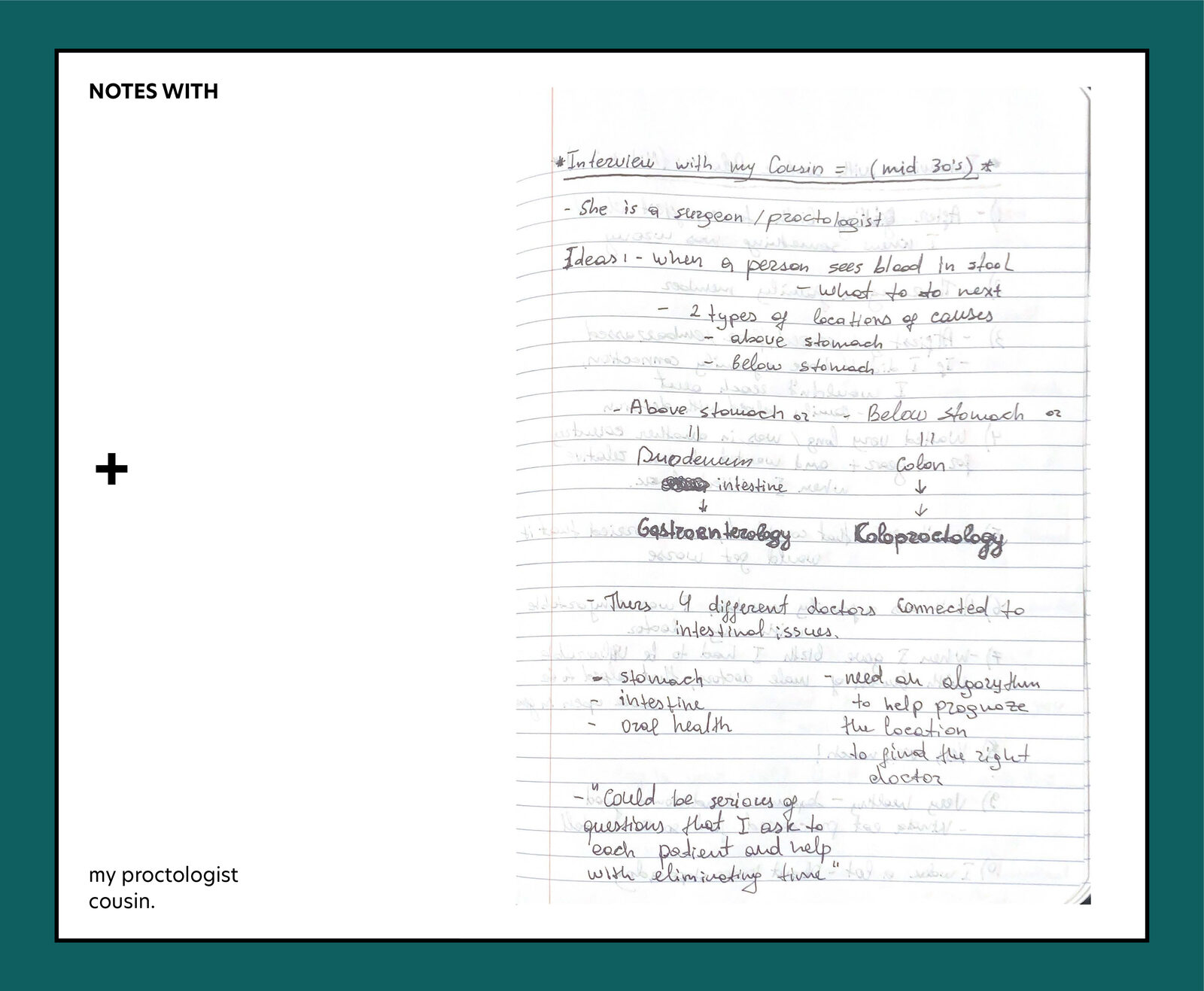 Research plan: project background and the problem gut check sets out to solve.