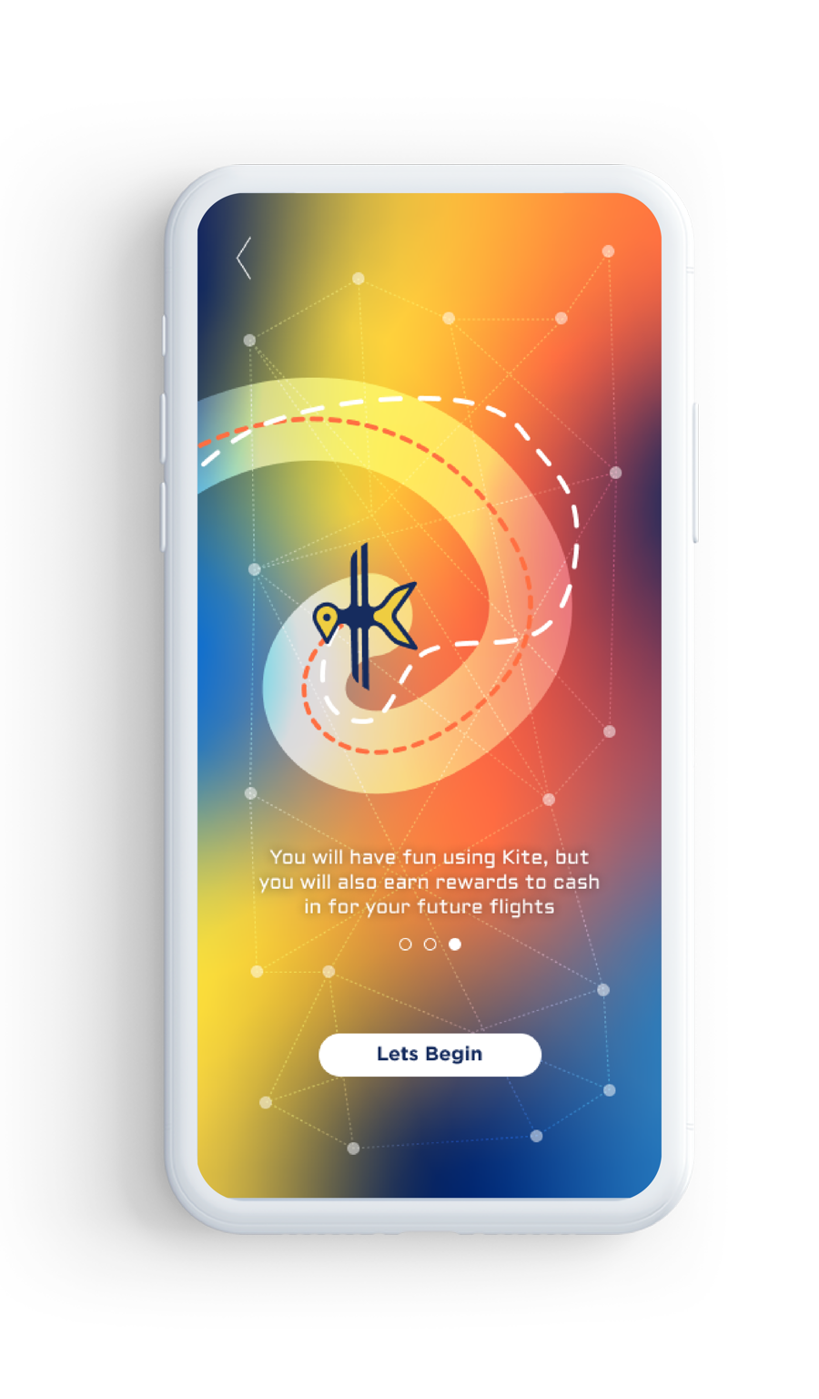 Kite app — flight rewards screen