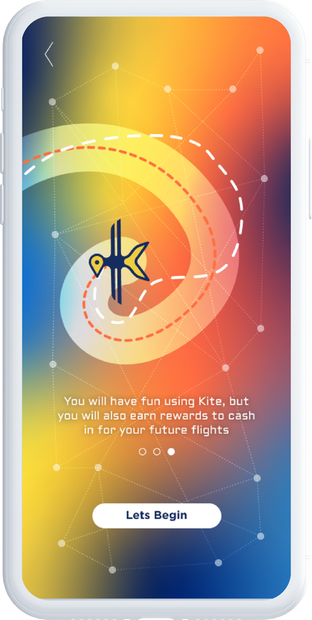 Kite app onboarding screen