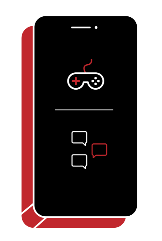 A phone showing a scannable connection code