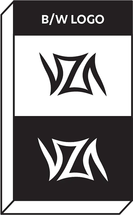 The VZA logo in black and white