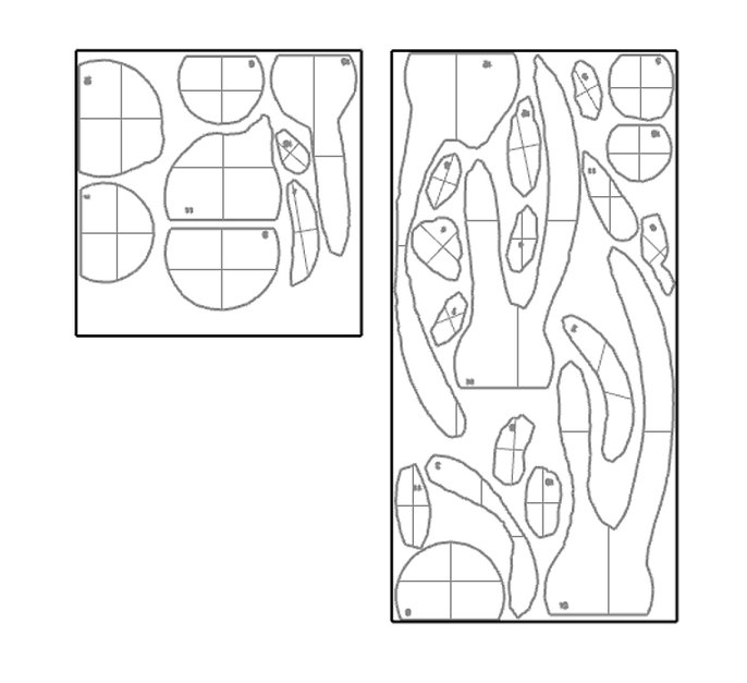 CNC cut paths