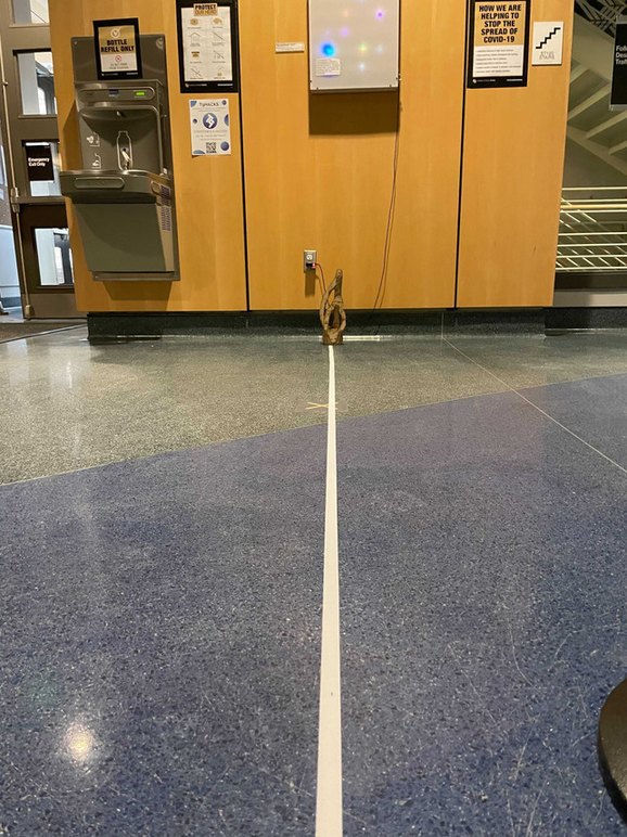 A candidate spot in the ATLAS building